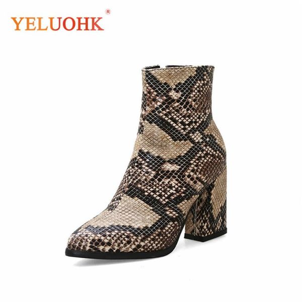 boots 32-43 women winter high fashion snake print style for fur ankle pointed toe heel shoes, Black
boots 32-43 women winter high fashion snake print style for fur ankle pointed toe heel shoes, Black