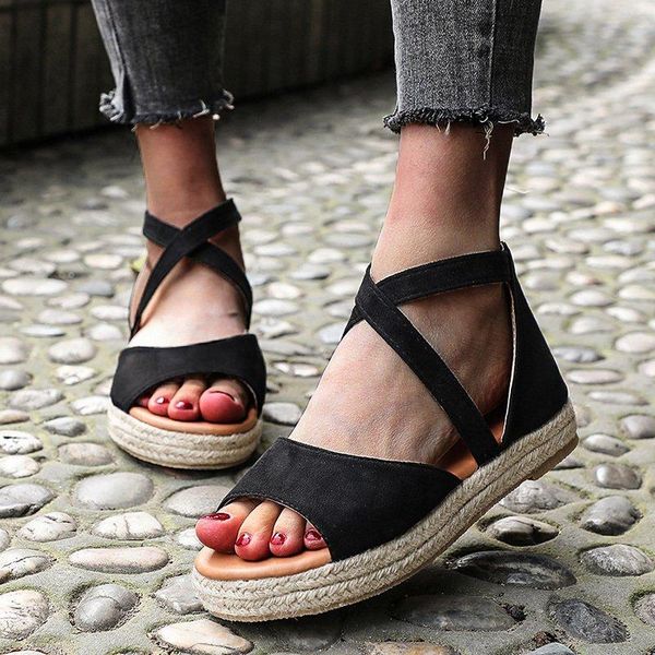 sandals zip cow suede women open toe wedges shoes for platform womens sandal heels sandles walking zapatos summer, Black 
sandals zip cow suede women open toe wedges shoes for platform womens sandal heels sandles walking zapatos summer, Black