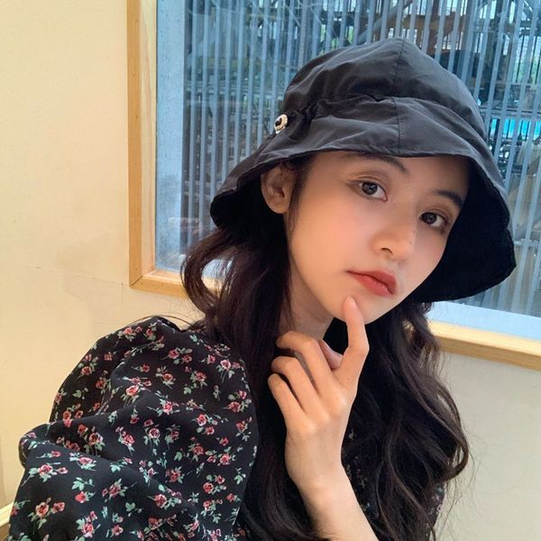 spring and summer light elastic band dome fisherman hat women's foldable fashion shading large brim basin sun protection hat, Yellow
spring and summer light elastic band dome fisherman hat women's foldable fashion shading large brim basin sun protection hat, Yellow