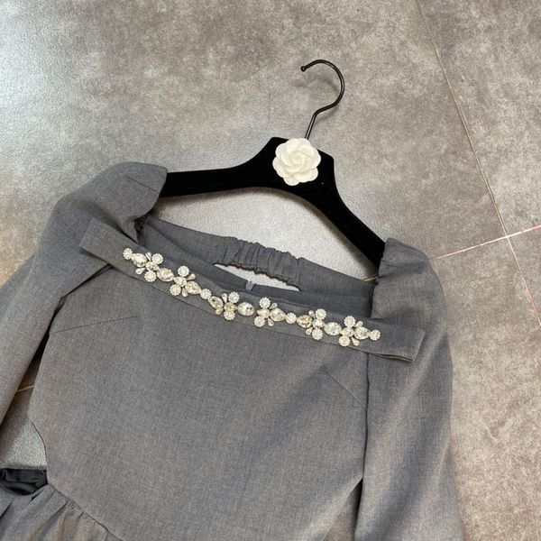 two piece dress female deat dressed in long sleeves fashion spring summer ladies diamonds suqare collar fine dress hr422 s9nv, White
two piece dress female deat dressed in long sleeves fashion spring summer ladies diamonds suqare collar fine dress hr422 s9nv, White