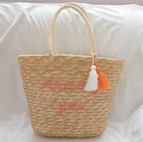 2021 spring straw woven bag leisure summer tassel handbag fashion wild holiday travel seaside large capacity
2021 spring straw woven bag leisure summer tassel handbag fashion wild holiday travel seaside large capacity