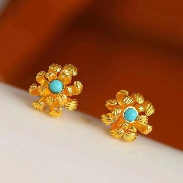 dangle & chandelier independent design ancient gold craftsmanship inlaid turquoise apricot leaf earrings mori style elegant ladies, Silver
dangle & chandelier independent design ancient gold craftsmanship inlaid turquoise apricot leaf earrings mori style elegant ladies, Silver