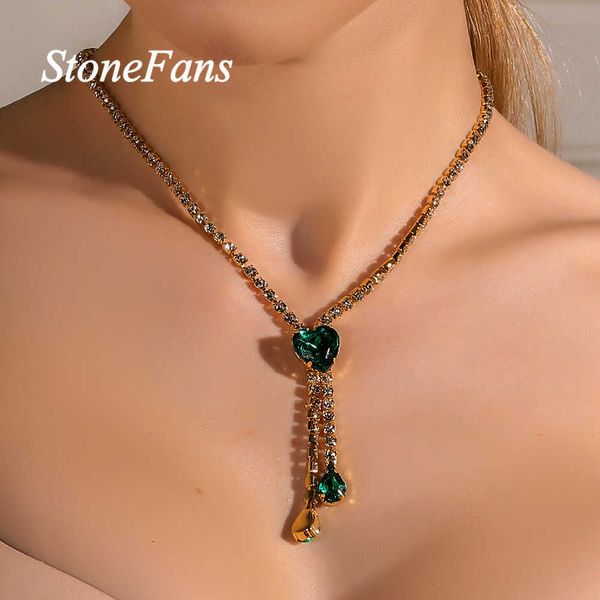 designer necklace luxury jewelry stonefans fashion green crystal heart rhinestone for women statement y shape tennis chain choker gift, Silver
designer necklace luxury jewelry stonefans fashion green crystal heart rhinestone for women statement y shape tennis chain choker gift, Silver