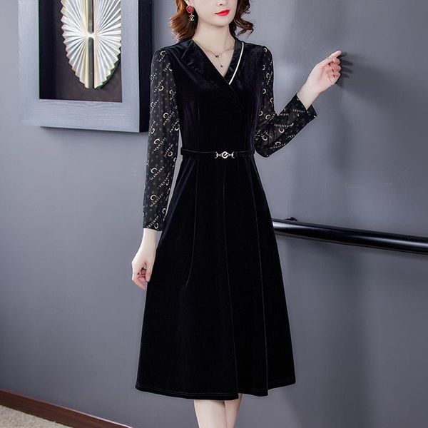 casual dresses coigarsam women dress autumn 2022 office lady korea style long sleeve black robe vestidos, Black;gray
casual dresses coigarsam women dress autumn 2022 office lady korea style long sleeve black robe vestidos, Black;gray