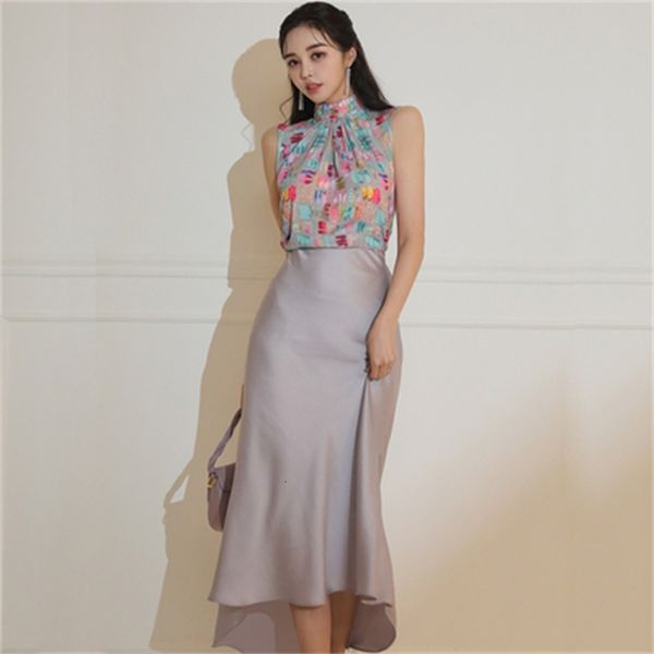 two piece dress women's two-piece sleeveless shirt, high collar waist under knee tube skirt, office clothes, White
two piece dress women's two-piece sleeveless shirt, high collar waist under knee tube skirt, office clothes, White