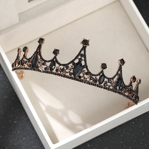 trendy wedding hair accessories black crystal rhinestone crown queen prom diadem tiara jewelry bride hair ornamentsdio chan contact, White;golden
trendy wedding hair accessories black crystal rhinestone crown queen prom diadem tiara jewelry bride hair ornamentsdio chan contact, White;golden
