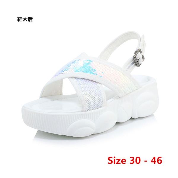 med high heel flat platform sandals female summer women thick bottom shoes wedge open toe women's small big size 30 - 46, Black
med high heel flat platform sandals female summer women thick bottom shoes wedge open toe women's small big size 30 - 46, Black