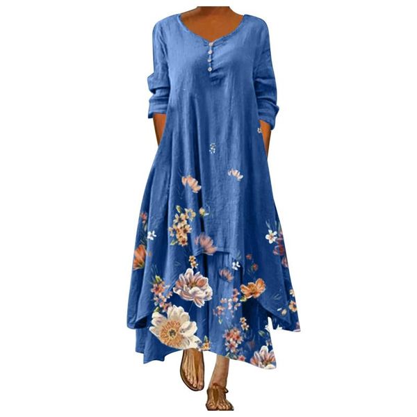 casual dresses bohemian beach maxi dress womens flower printed summer sundress cascading ruffle baggy tunic vestidos plus size robe 2xl, Black;gray
casual dresses bohemian beach maxi dress womens flower printed summer sundress cascading ruffle baggy tunic vestidos plus size robe 2xl, Black;gray
