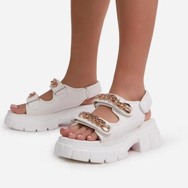 sandals retro summer women's thick-soled buckle belt street women casual wedge, Black
sandals retro summer women's thick-soled buckle belt street women casual wedge, Black