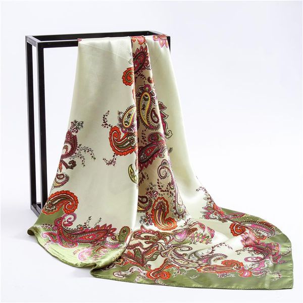 scarves silk square scarf lady summer headkerchief print bandana large hijab shawls female head wraps simple foulard, Blue;gray
scarves silk square scarf lady summer headkerchief print bandana large hijab shawls female head wraps simple foulard, Blue;gray