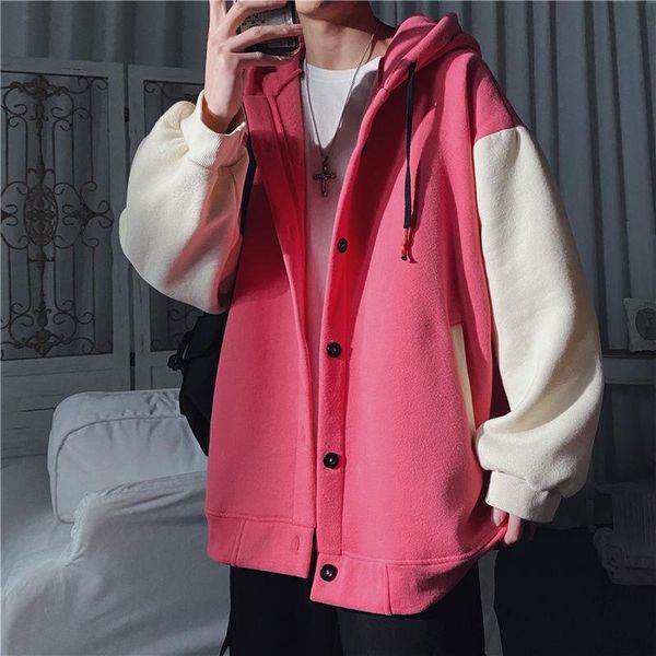 men's hoodies & sweatshirts men streetwear korean loose hoodie jacket mens spring cardigan fashion contrast color casual hooded sweatsh, Black
men's hoodies & sweatshirts men streetwear korean loose hoodie jacket mens spring cardigan fashion contrast color casual hooded sweatsh, Black