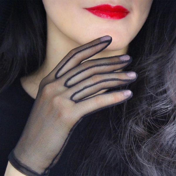 five fingers gloves women black silk short lace mesh gauze ultra thin vintage elegant transparent party glovewomen opera, Blue;gray
five fingers gloves women black silk short lace mesh gauze ultra thin vintage elegant transparent party glovewomen opera, Blue;gray