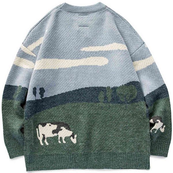 men's sweaters and women's vintage knitted sweaters, harajuku style round neck casual wear, korean, winter, 2021, White;black
men's sweaters and women's vintage knitted sweaters, harajuku style round neck casual wear, korean, winter, 2021, White;black