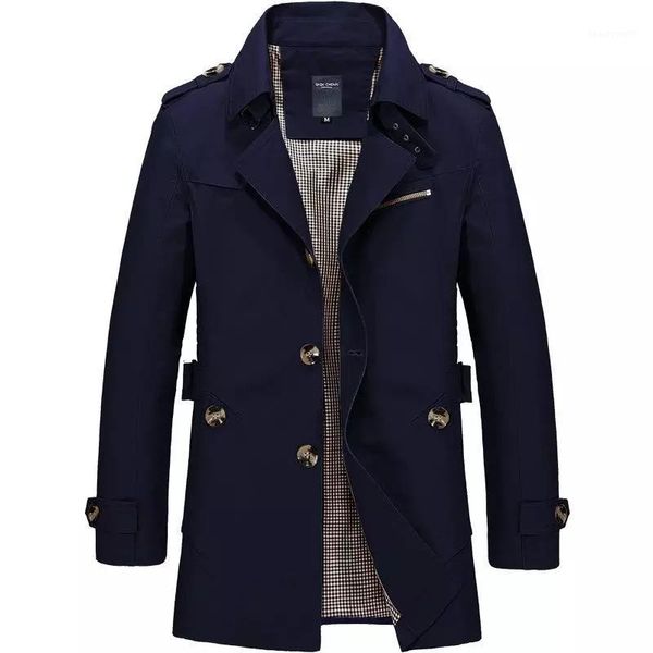 spring and autumn fashion men's business jacket mid-length cotton windbreaker coat casual winter win trench coats, Tan;black
spring and autumn fashion men's business jacket mid-length cotton windbreaker coat casual winter win trench coats, Tan;black