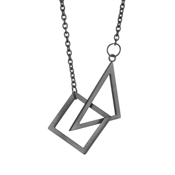 chains geometric interlocking square triangle pendant necklace men stainless steel stacking fashion jewelry, Silver
chains geometric interlocking square triangle pendant necklace men stainless steel stacking fashion jewelry, Silver