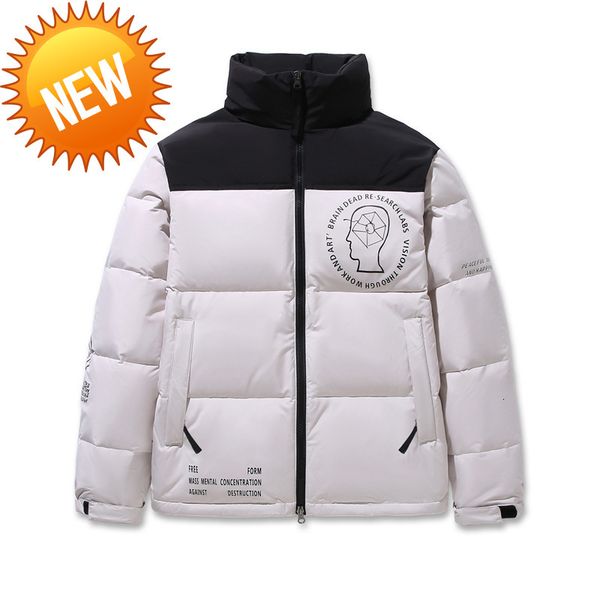 classic brain death winter jacket men white duck down parkas coat hooded stand collar thick warm puffer windbreaker, Black
classic brain death winter jacket men white duck down parkas coat hooded stand collar thick warm puffer windbreaker, Black