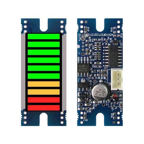 display battery indicator 10seg led bargraph module, dc5v power supply, 0-5v input signal, 2red+2yellow+6green
display battery indicator 10seg led bargraph module, dc5v power supply, 0-5v input signal, 2red+2yellow+6green