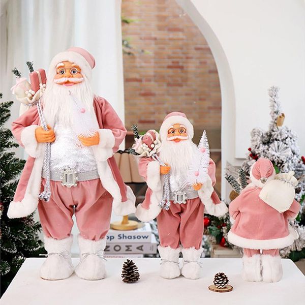 party favor 60/45/30cm pink christmas year for home children's gifts decorations santa claus doll el coffee shop window ornaments
party favor 60/45/30cm pink christmas year for home children's gifts decorations santa claus doll el coffee shop window ornaments