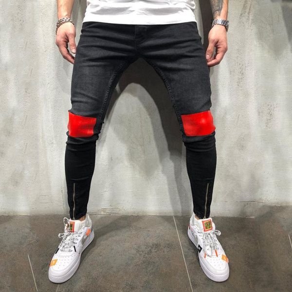 men's jeans european and american style black zipper size print casual tights k067-1 e0zb, Blue
men's jeans european and american style black zipper size print casual tights k067-1 e0zb, Blue