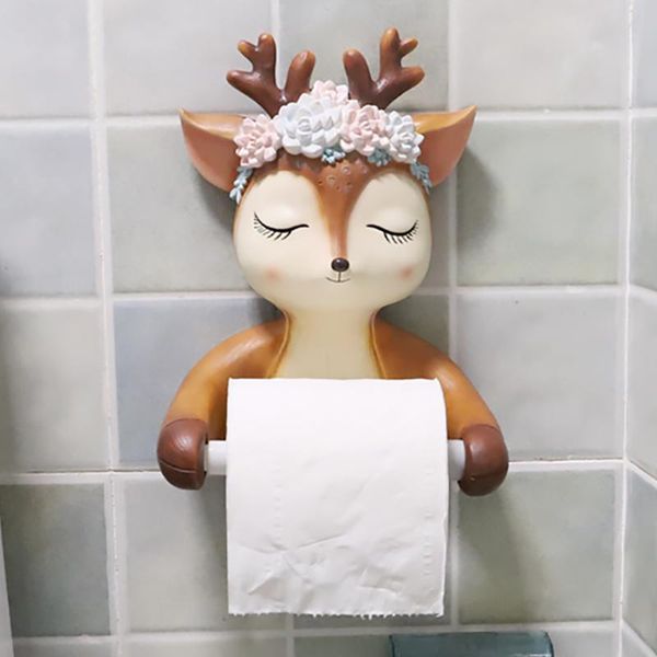 nordic resin sika deer paper towel rack wall-mounted household roll box toilet waterproof holder of punching holders
nordic resin sika deer paper towel rack wall-mounted household roll box toilet waterproof holder of punching holders