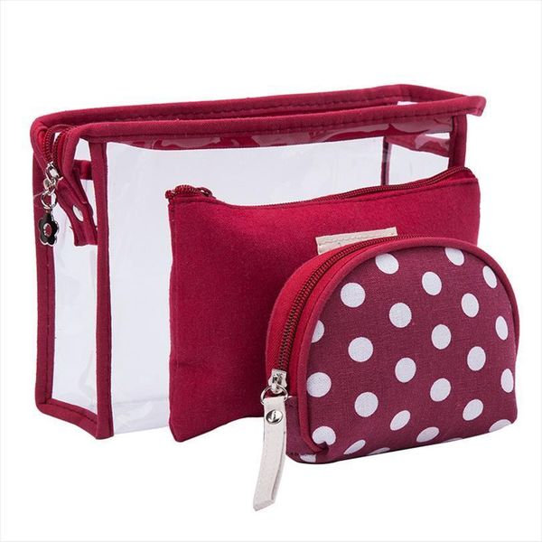 3pcs transparent pvc cosmetic dot bags waterproof wash women travel storage make up organizer makeup beauty
3pcs transparent pvc cosmetic dot bags waterproof wash women travel storage make up organizer makeup beauty
