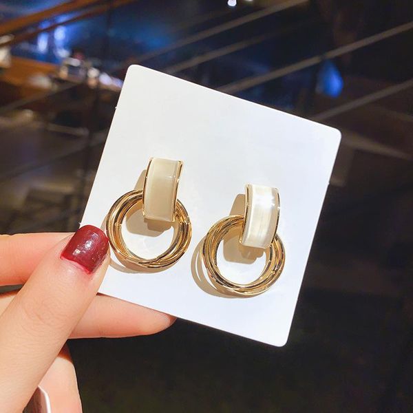 france style temperament graceful ladies accessories simple fashion imitation opal round silver needle earrings jewelry stud, Golden;silver
france style temperament graceful ladies accessories simple fashion imitation opal round silver needle earrings jewelry stud, Golden;silver