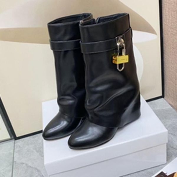 boots winter genuine leather brand designer thick with calfskin british style fashion all-match women's short, Black
boots winter genuine leather brand designer thick with calfskin british style fashion all-match women's short, Black