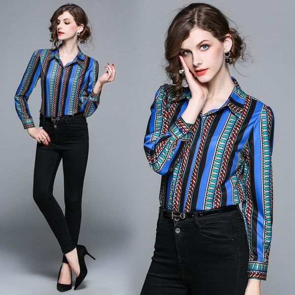 women's blouses & shirts women 2021 arrival spring long sleeve ladies floral print chiffon slik blouse ol casual slim brand, White
women's blouses & shirts women 2021 arrival spring long sleeve ladies floral print chiffon slik blouse ol casual slim brand, White