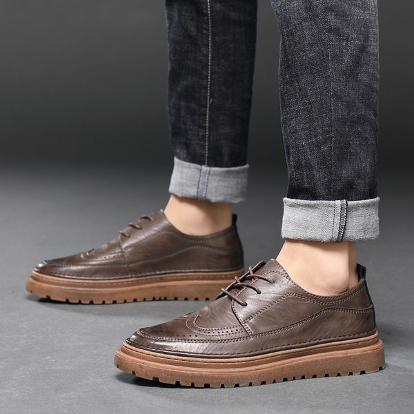 dress shoes men's casual fashion lace up bullock oxfords leather formal business for men handmade office men d5ei, Black
dress shoes men's casual fashion lace up bullock oxfords leather formal business for men handmade office men d5ei, Black