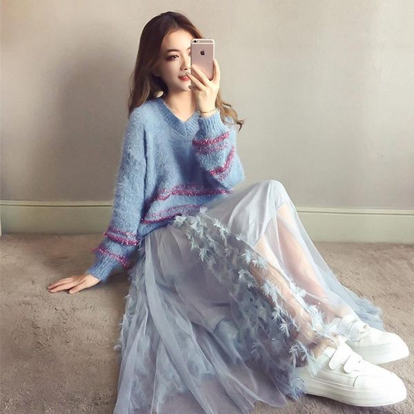 korean clothes spring autumn two piece set dresses vintage dress elegant women 2021 sweater+skirt plus size zt1838 women's pants, White
korean clothes spring autumn two piece set dresses vintage dress elegant women 2021 sweater+skirt plus size zt1838 women's pants, White