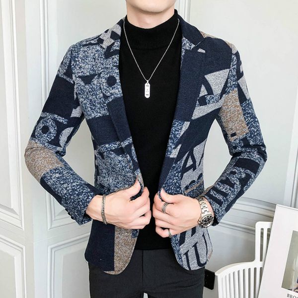 luxury letter print wool woolen blazer men winter men blazers casual suit jacket slim fit party club wedding social homme, White;black
luxury letter print wool woolen blazer men winter men blazers casual suit jacket slim fit party club wedding social homme, White;black