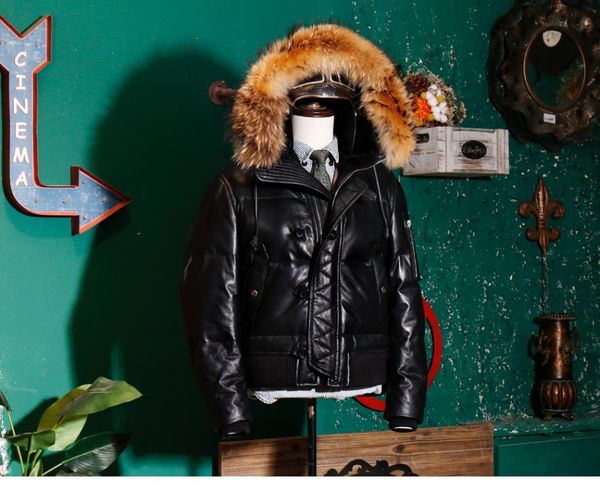 men's leather & faux yr.super warm jacket.luxury italy sheepskin coat,genuine jacket.n2b 480g white duck down clothes, Black
men's leather & faux yr.super warm jacket.luxury italy sheepskin coat,genuine jacket.n2b 480g white duck down clothes, Black