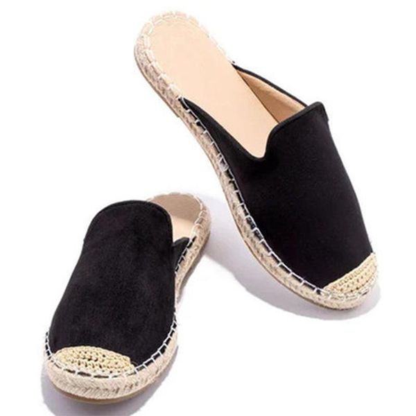 women's slippers fashion hemps sewing ladies flat shoes spring 2021 autumn indoor outdoor casual comfortable female footwear, Black
women's slippers fashion hemps sewing ladies flat shoes spring 2021 autumn indoor outdoor casual comfortable female footwear, Black