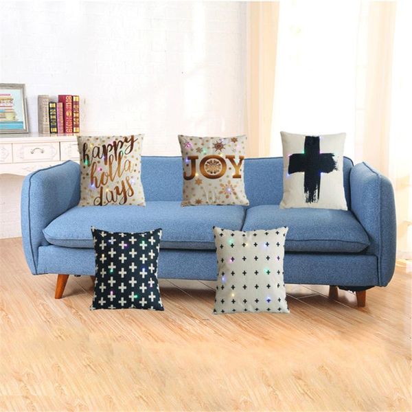 ins nordic style led color light cushion covers decorative pillow case cross print sofa seat living room bedroom home decor cushion/decorati
ins nordic style led color light cushion covers decorative pillow case cross print sofa seat living room bedroom home decor cushion/decorati