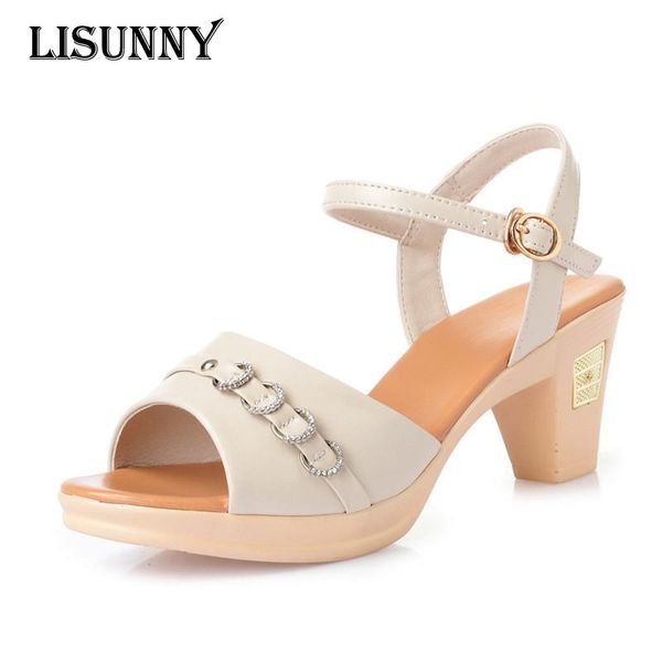 summer women's sandals 2021 fashion women footwear lady high heel genuine leather sandal mother buckle shoes, Black
summer women's sandals 2021 fashion women footwear lady high heel genuine leather sandal mother buckle shoes, Black