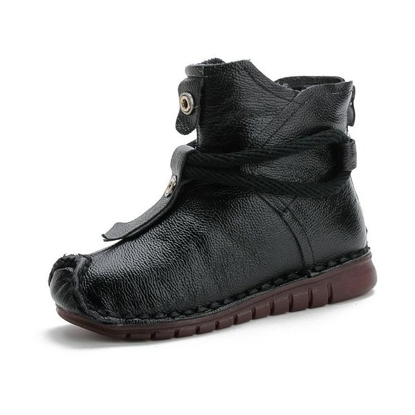 boots women's shoes genuine leather ethnic style handmade round toe warm cotton casual mother autumn and winter, Black
boots women's shoes genuine leather ethnic style handmade round toe warm cotton casual mother autumn and winter, Black