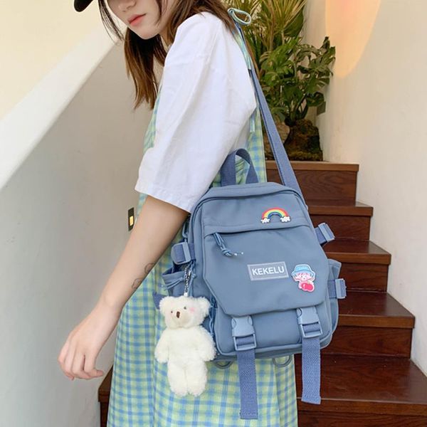 backpack harajuku solid color women's ladies college school bag travel female rucksack small one shoulder crossbody
backpack harajuku solid color women's ladies college school bag travel female rucksack small one shoulder crossbody
