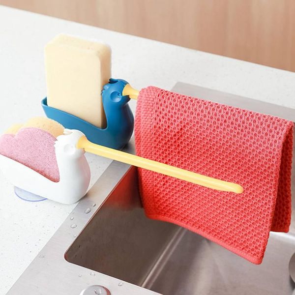 kitchen sink shelf soap sponge drain rack creative duck multifunctional suction cup washing rag accessories storage & organization
kitchen sink shelf soap sponge drain rack creative duck multifunctional suction cup washing rag accessories storage & organization