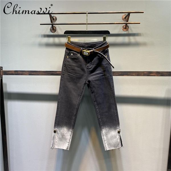 women's jeans denim straight leg pants 2021 autumn loose slimming color contrast female split ankle length cigarette, Blue
women's jeans denim straight leg pants 2021 autumn loose slimming color contrast female split ankle length cigarette, Blue
