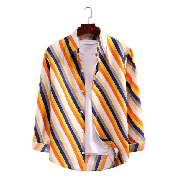 men's casual shirts men striped long sleeve buttons slim fit blouse male clothing plus size shirt vca2, White;black
men's casual shirts men striped long sleeve buttons slim fit blouse male clothing plus size shirt vca2, White;black
