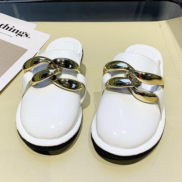 summer mules women slippers 2021 fashion flats ladies shoes comfort slides metal decoration design female flip flops, Black
summer mules women slippers 2021 fashion flats ladies shoes comfort slides metal decoration design female flip flops, Black