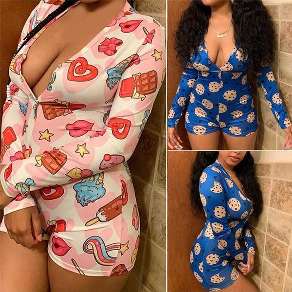 deep v neck womens jumpsuits bodycon sleepwear button bodysuit shorts leotard long sleeve print, Black;white
deep v neck womens jumpsuits bodycon sleepwear button bodysuit shorts leotard long sleeve print, Black;white