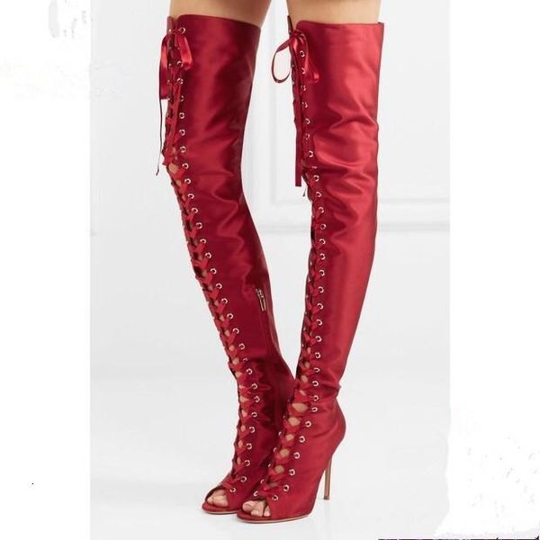 boot arriva black leather on the knee lace up yellow cross peep toe coxa boots high women summer stiletto long
boot arriva black leather on the knee lace up yellow cross peep toe coxa boots high women summer stiletto long