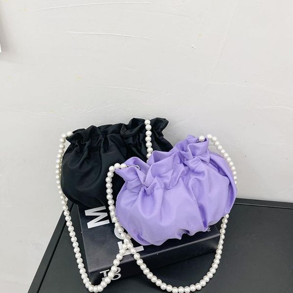 evening bags women's clutch bag 2021 pure color pleated pearl chain shoulder crossbody ladies drawstring small purses and handbags
evening bags women's clutch bag 2021 pure color pleated pearl chain shoulder crossbody ladies drawstring small purses and handbags