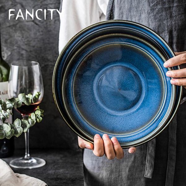 kiln turned blue seafood restaurant western dishes creative ceramic fruit salad plate european retro deep dish ins & plates
kiln turned blue seafood restaurant western dishes creative ceramic fruit salad plate european retro deep dish ins & plates