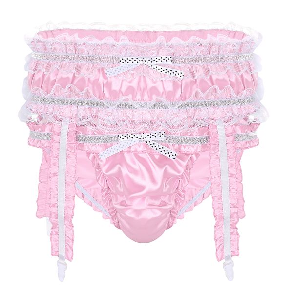 mens gay lingerie underwear ruffled jockstraps sissy pouch costumes panties briefs underwear underpants with garters, Black;white
mens gay lingerie underwear ruffled jockstraps sissy pouch costumes panties briefs underwear underpants with garters, Black;white