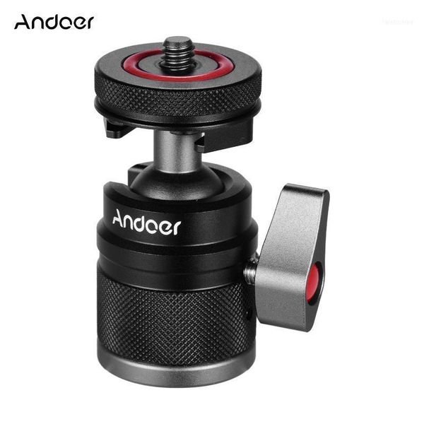andoer mini cold shoe ball head dual use with 1/4 screw mount 360° swivel for camera speedlite tripod selfie stick11
andoer mini cold shoe ball head dual use with 1/4 screw mount 360° swivel for camera speedlite tripod selfie stick11