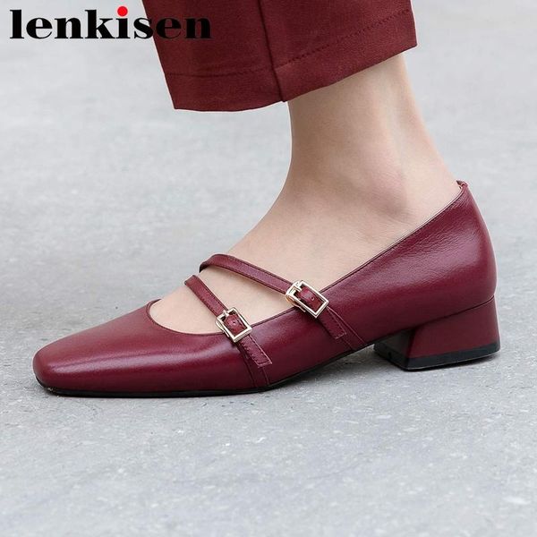dress shoes lenkisen 2021 mary janes cow leather square toe med heel women korean street young lady buckle strap dating pumps l30, Black
dress shoes lenkisen 2021 mary janes cow leather square toe med heel women korean street young lady buckle strap dating pumps l30, Black