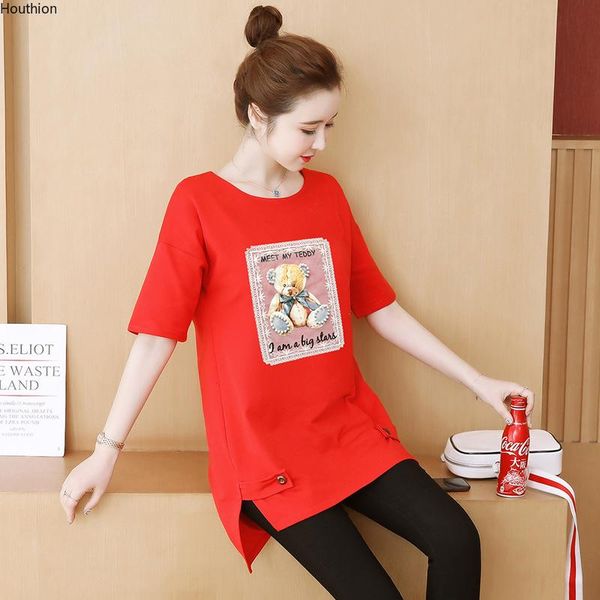 women's t-shirt houthion cartoon stitching short sleeve o-collar tees fashion casual plus size t shirt summer korean cotton, White
women's t-shirt houthion cartoon stitching short sleeve o-collar tees fashion casual plus size t shirt summer korean cotton, White