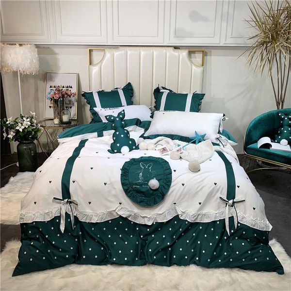 bedding sets white green embroidery 60s egyptian cotton girl set king duvet cover bed pillowcases sheet linen
bedding sets white green embroidery 60s egyptian cotton girl set king duvet cover bed pillowcases sheet linen